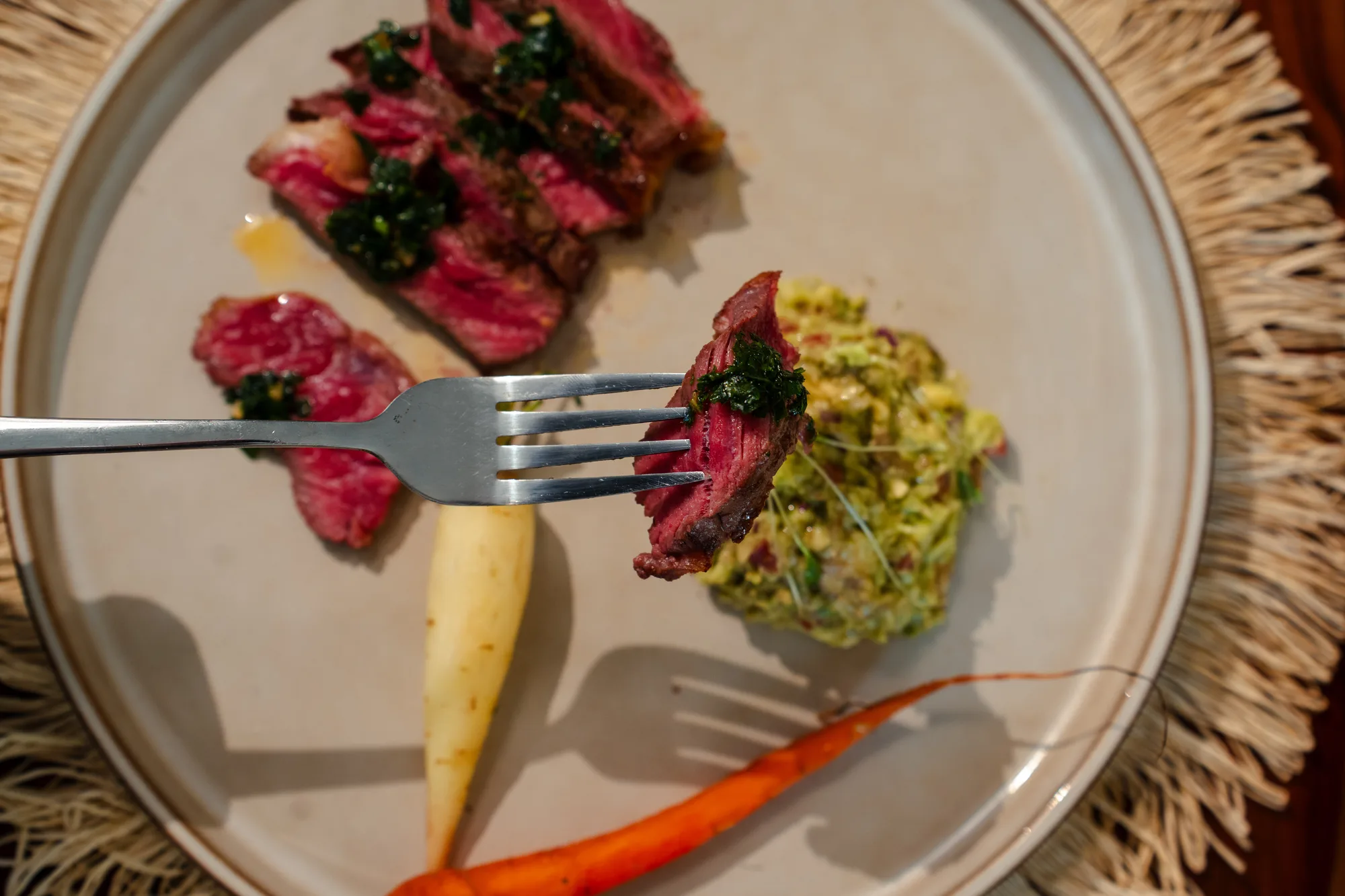 Res a la parrilla con chimichurri de Habanero’s