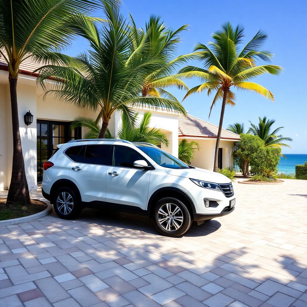 Rental car delivery to a vacation property in the Riviera Maya